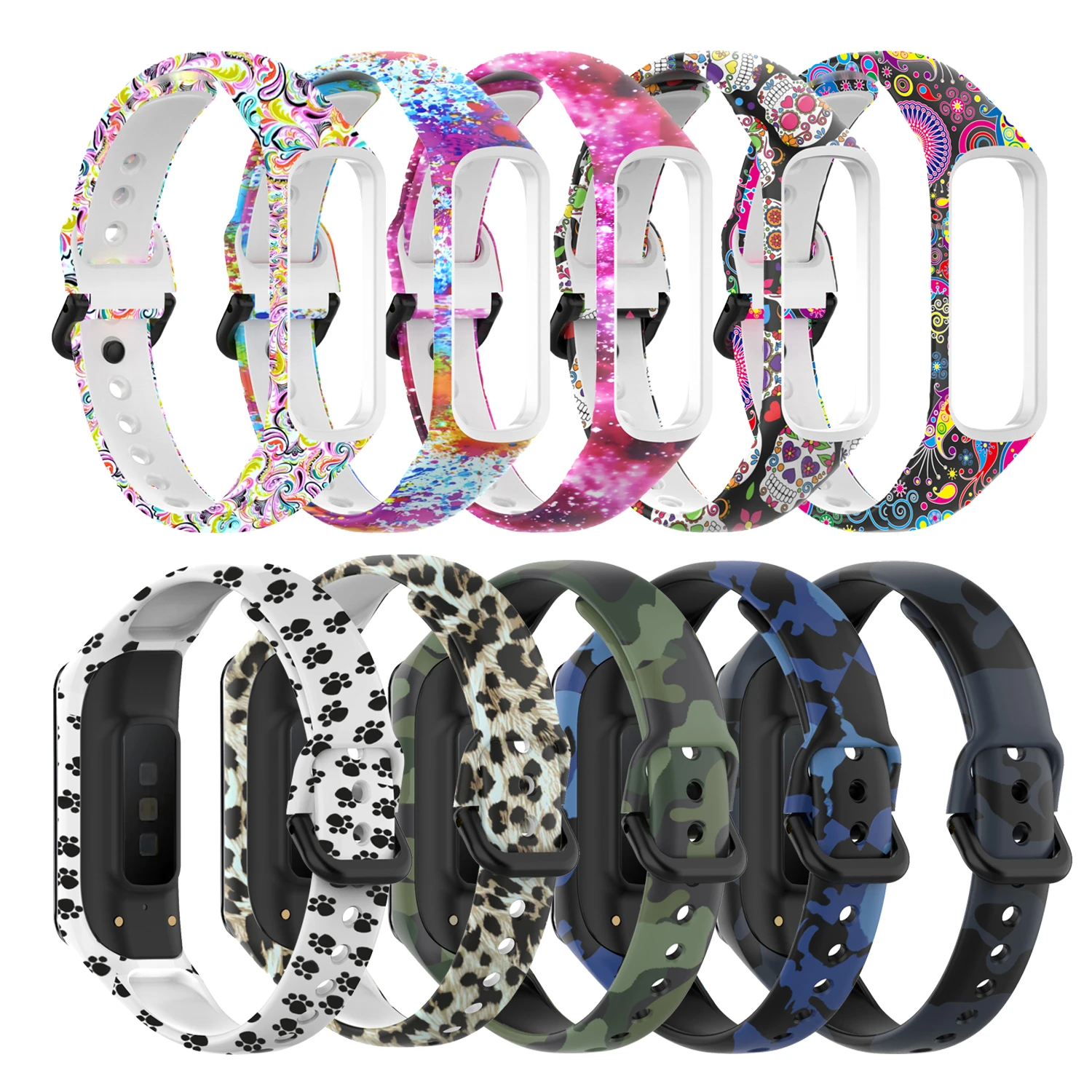 Silicone Sport Band Strap For Samsung Galaxy Fit 2 SM-R220 Watch Bracelet Replacement Watchband Colorful For Samsung Galaxy Fit2