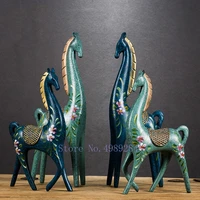 creative resin crafts ornaments simulated animal horse abstract retro decorative ornaments modern home furnishings figurines