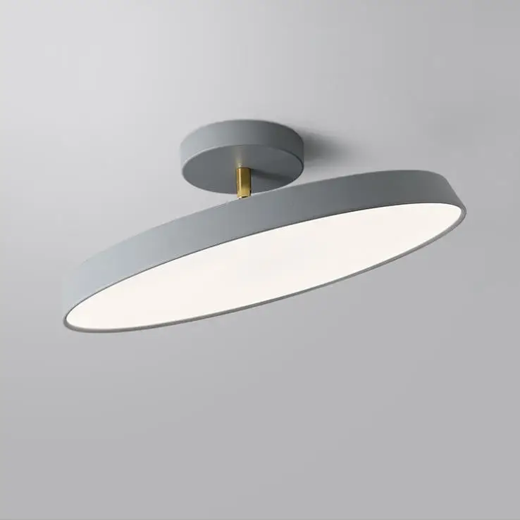 Nordic Bedroom Ceiling Lamp Simple Modern Round Room Porch Balcony Lamp all Aluminum Ultra-thin Ceiling Light