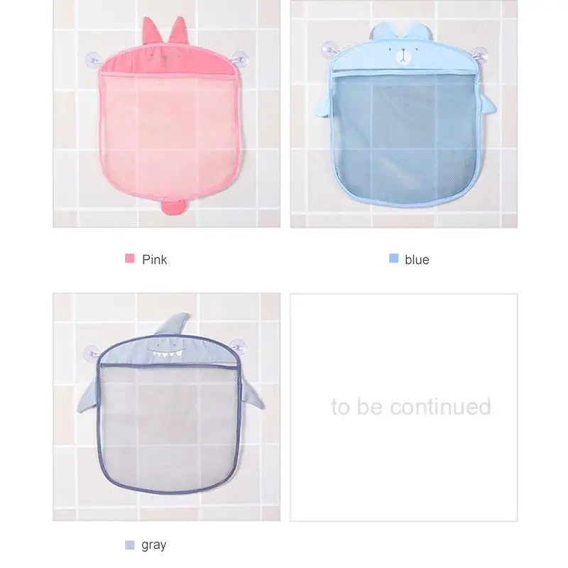Мультяшная подвесная сумка для ванной корзина хранения Органайзер Сетчатая