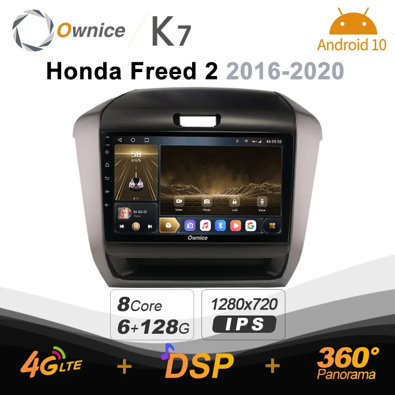 

Автомобильный радиоприемник Ownice 6G + 128G Android 10,0 для Honda Freed 2 2016 - 2020 мультимедийный плеер аудио 4G LTE GPS Navi Stereo