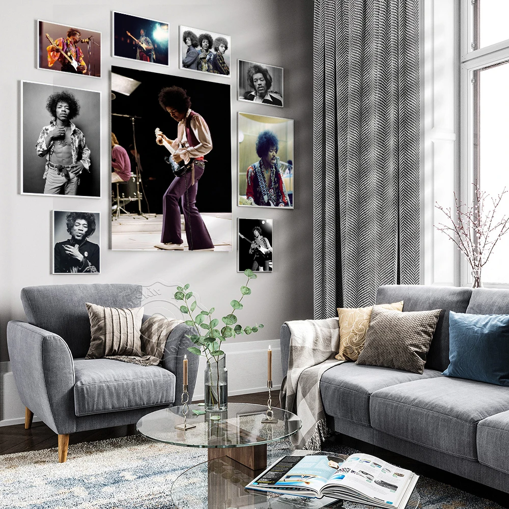 Jimi Hendrix постер певица печать рок музыка легенды настенное Искусство Декор