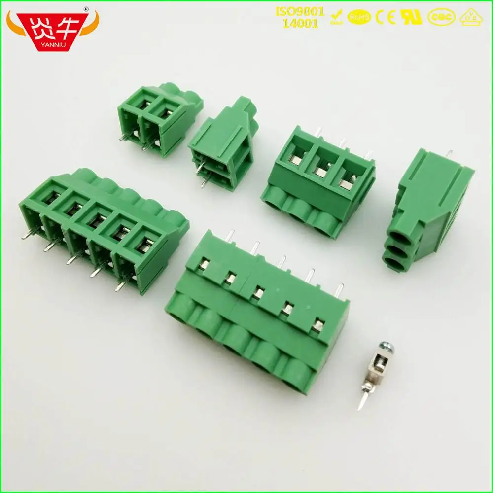 KF7620 7,62 2P 3P PCB универсальные Винтовые клеммные блоки DG636 7,62 мм 2PIN 3PIN MKDS5/2-7,62 1868076 Феникс контакт DEGSON KEFA