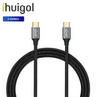 ihuigol 100w usb c 3 1 gen2 type c data cable 5a 20v 4k 10gbps fast charger pd qc 4 0 cable for samsung xiaomi ipad macbook pro