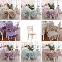 modern simplicity jacquard lace table cloth roundrectangle non slip chair cover party banquet home wedding dining table cover