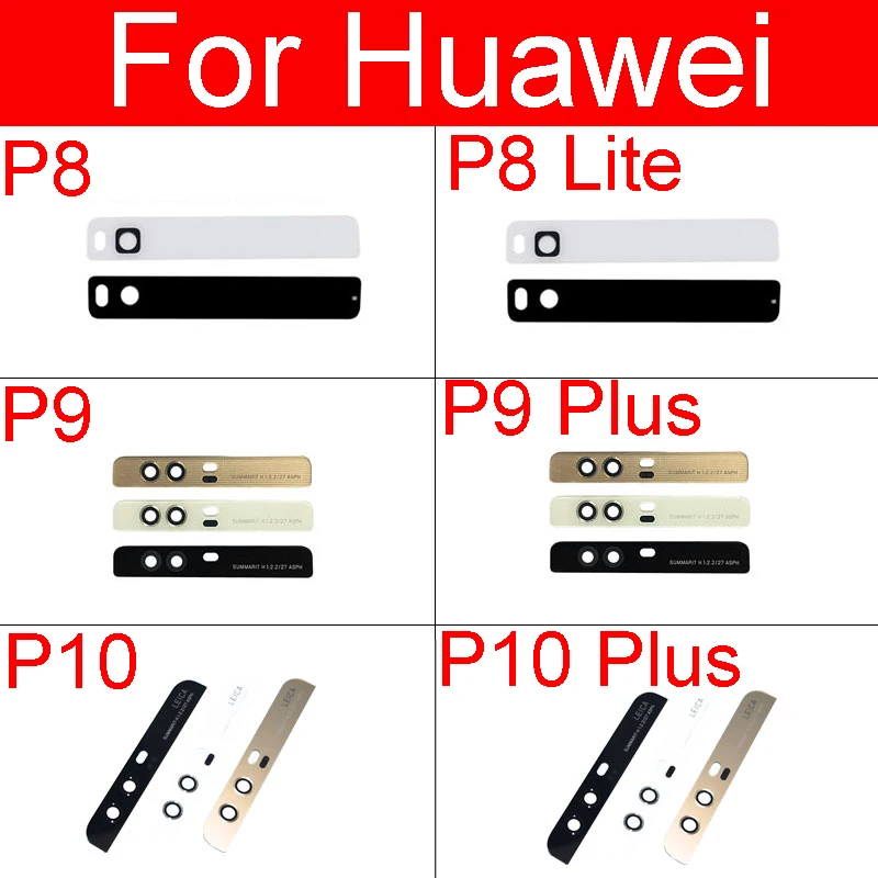 

Задняя камера объектив и вспышка крышка для Huawei P8 P9 P10 Lite Plus задняя Внешняя камера стеклянный объектив + клейкая наклейка Замена Ремонт