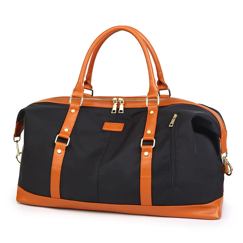 

Large-capacity Duffle Bag Canvas Striped Waterproof Traveling Storage Sports Fitness Handbag Short Trip Luggage Packs Cross Body
