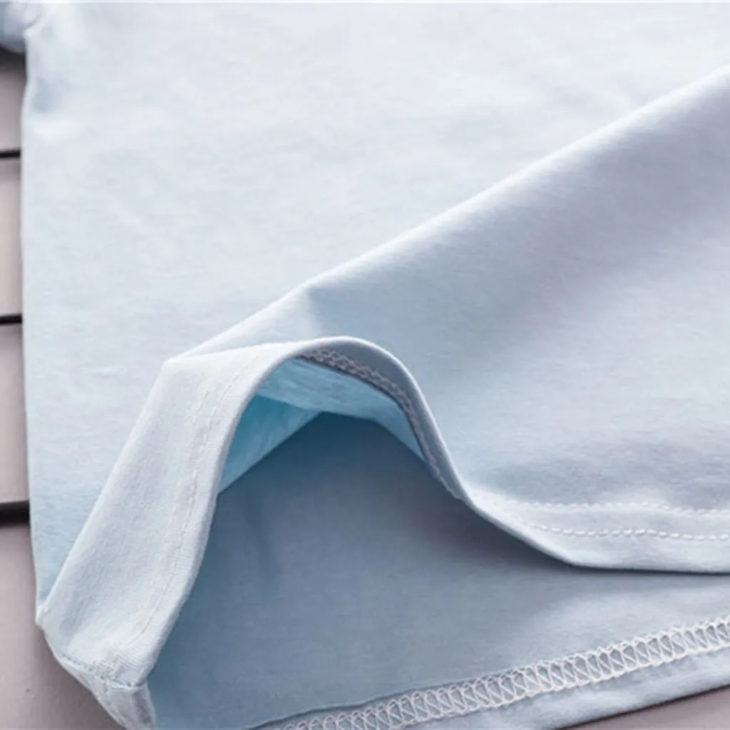 Одежда для маленьких мальчиков футболка с круглым вырезом и короткими рукавами