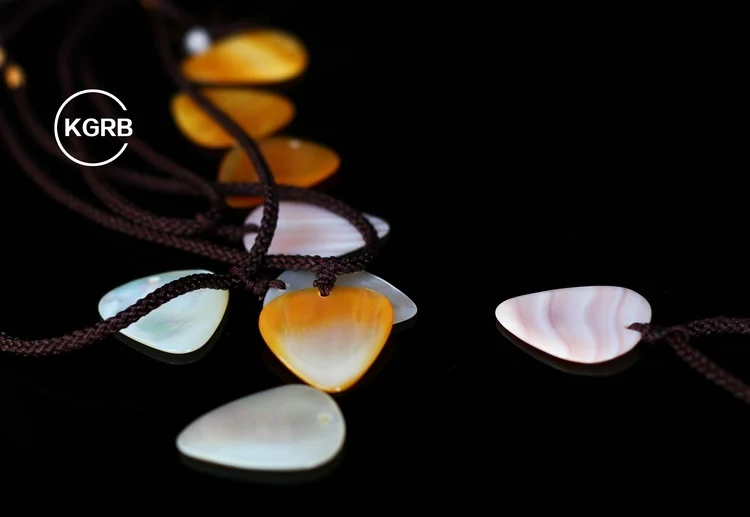 KGRB Abalone медиаторы для гитар металлический корпус гитары пальчиковые