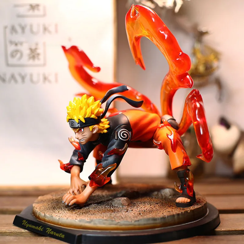 ПВХ экшн фигурка Наруто Kyuubi статуэтка аниме Ураганные Хроники Узумаки Kurama