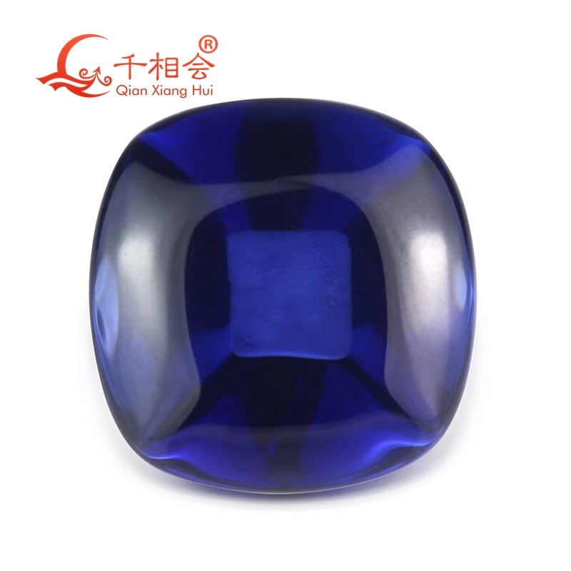 10*10 мм сахарный огранка в форме башни искусственный сапфир синего цвета