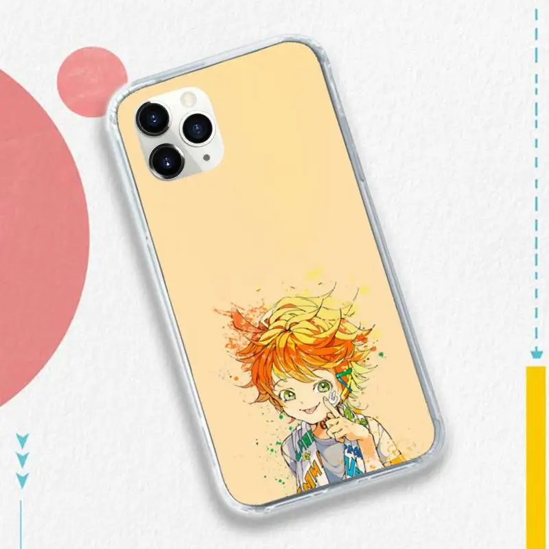 

The Promised Neverland Silicone Anime high quality luxury Phone Case for iPhone 11 12 pro XS MAX 8 7 6 6S Plus X 5S SE 2020 XR