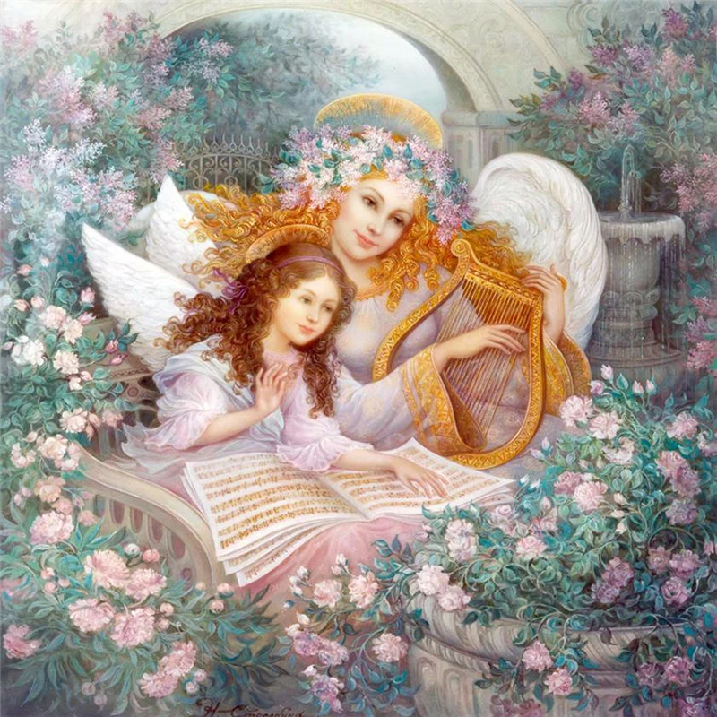 Алмазная 5D картина сделай сам для чтения в саду полноразмерная вышивка наборы