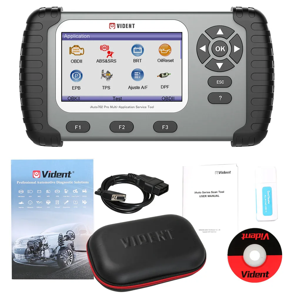 VIDENT iAuto 702Pro мультиаппликаторный Сервис Поддержка ABS/SRS/EPB/DPF обновление до 19 Maintenances