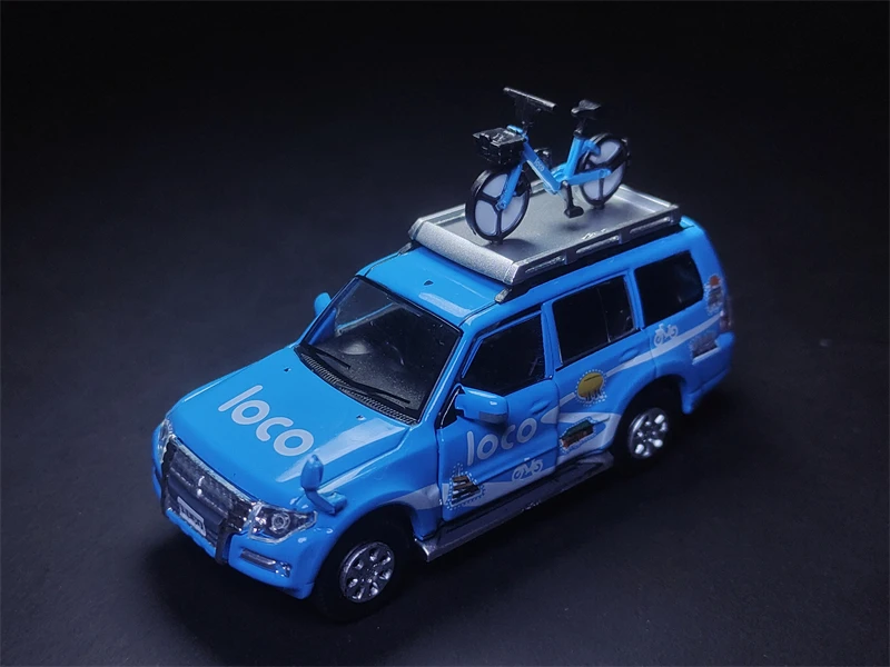 

HeyToys Tiny 1:64 Mitsubishi Pajero 2015 LocoBike Hong Kong DieCast Model Car Collection Limited