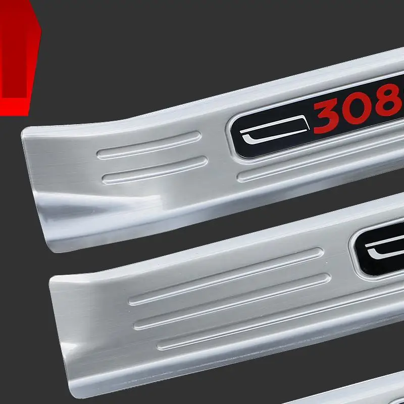 

Pegatinas Araba Aksesuar Accesorios Coche Exterior Sticker Car Decoration Accessories Door Welcome Pedal New FOR Peugeot 308