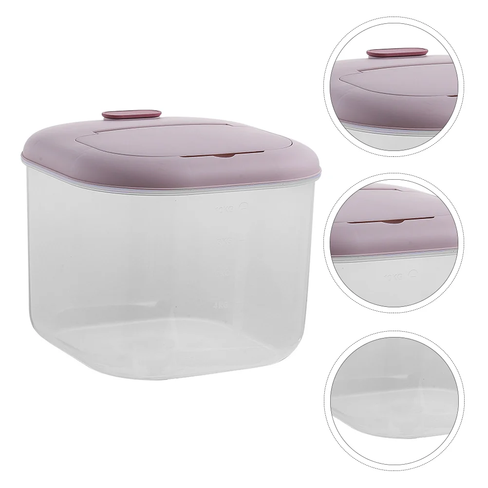 

1pc Practical Rice Bucket Grain Storage Tank Moisture-proof Case Kitchen Sealed Rich Container