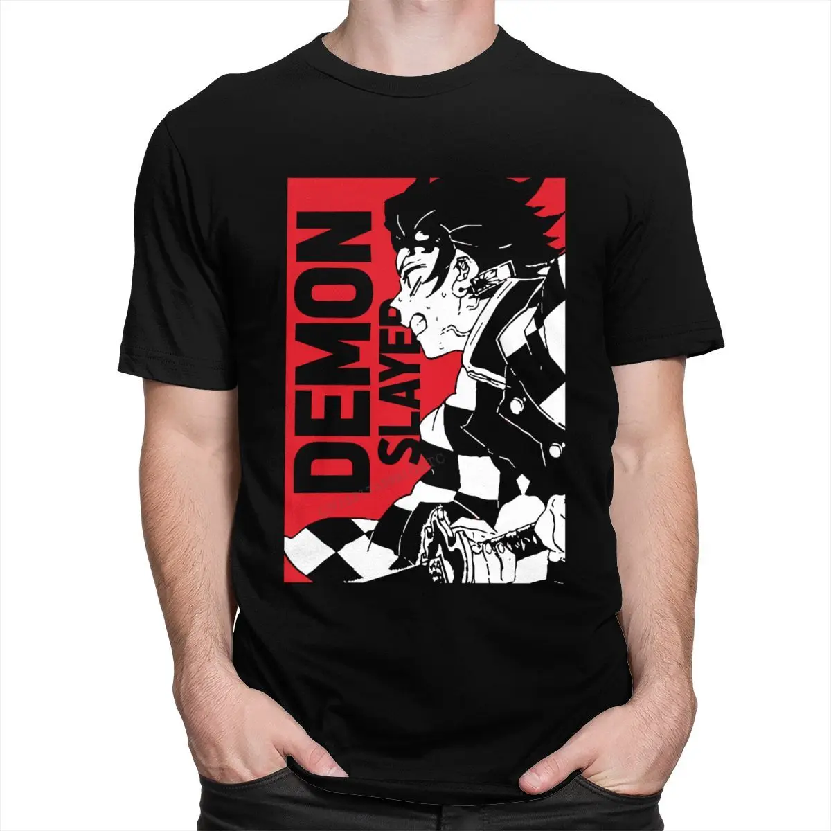 

Cool Male Kitsune No Yaiba T-Shirts Camisas Hombre Cotton Anime Demon Slayer Tshirts Tanjiro Kamado Nezuko Clothes Camisas