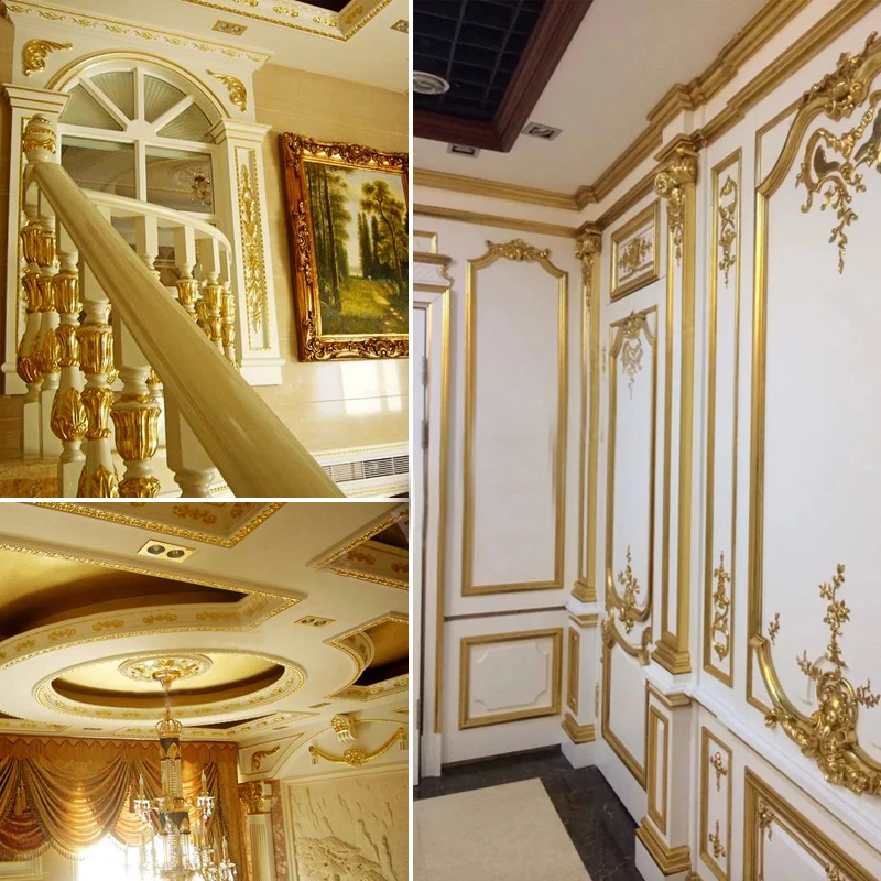 

100 Sheets Practical K Pure Shiny Gold Leaf for Gilding Funiture Lines Wall Crafts Handicrafts Gilding Decoration 9x9cm