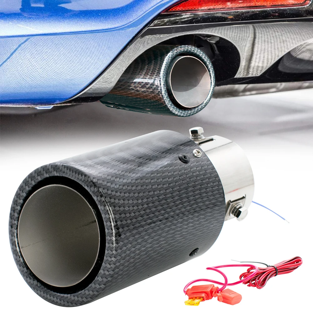 Универсальный автомобильный модифицированный глушитель выхлопной трубы 35 63 мм