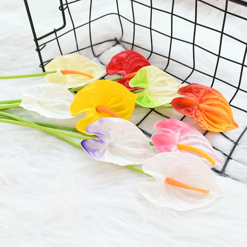 5 шт. искусственная Калла Лилия Букет из искусственных зеленых растений | Дом и