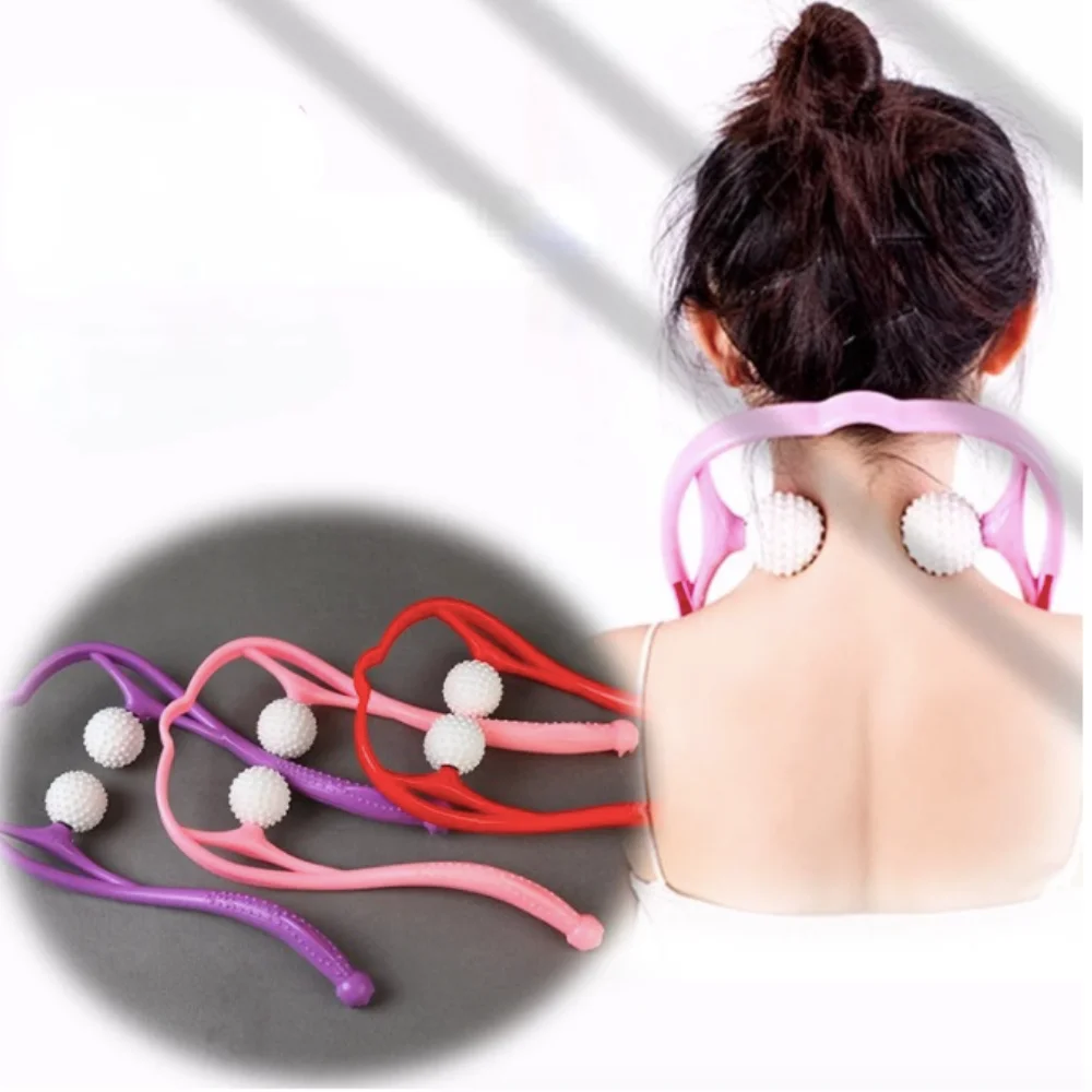 

Neck Massage Tool Pressure Relieve Hand Roller Massage Neck Shoulder Dual Trigger Point Self Massager Pressure Point Therapy