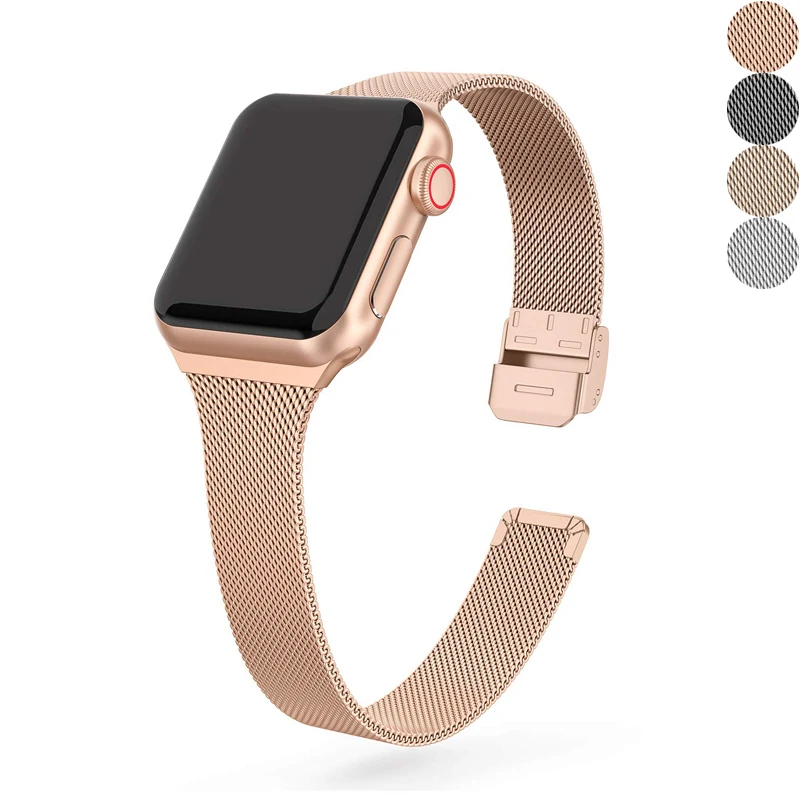 

Ремешок металлический для Apple watch 6/se/5/4/3/2, браслет из нержавеющей стали для iwatch Apple watch band 40 мм 38 мм 42 мм 44 мм