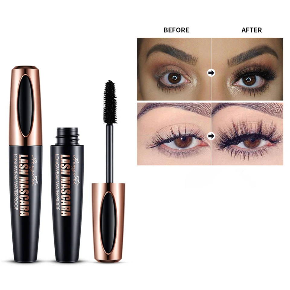 

1Pcs 4D Silk Fiber Lash Mascara Waterproof Rimel 3d Mascara For Eyelash Extension Black Thick Lengthening Eye Lashes Cosmetics