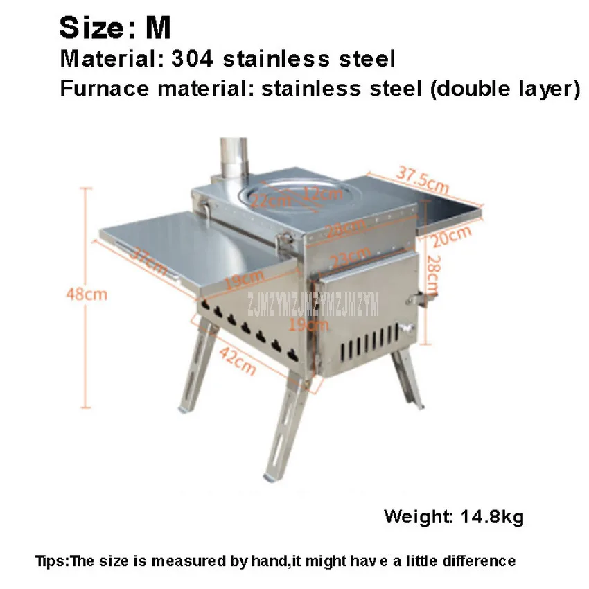 Напольная дровяная плита портативное оборудование для пикника углеродистая
