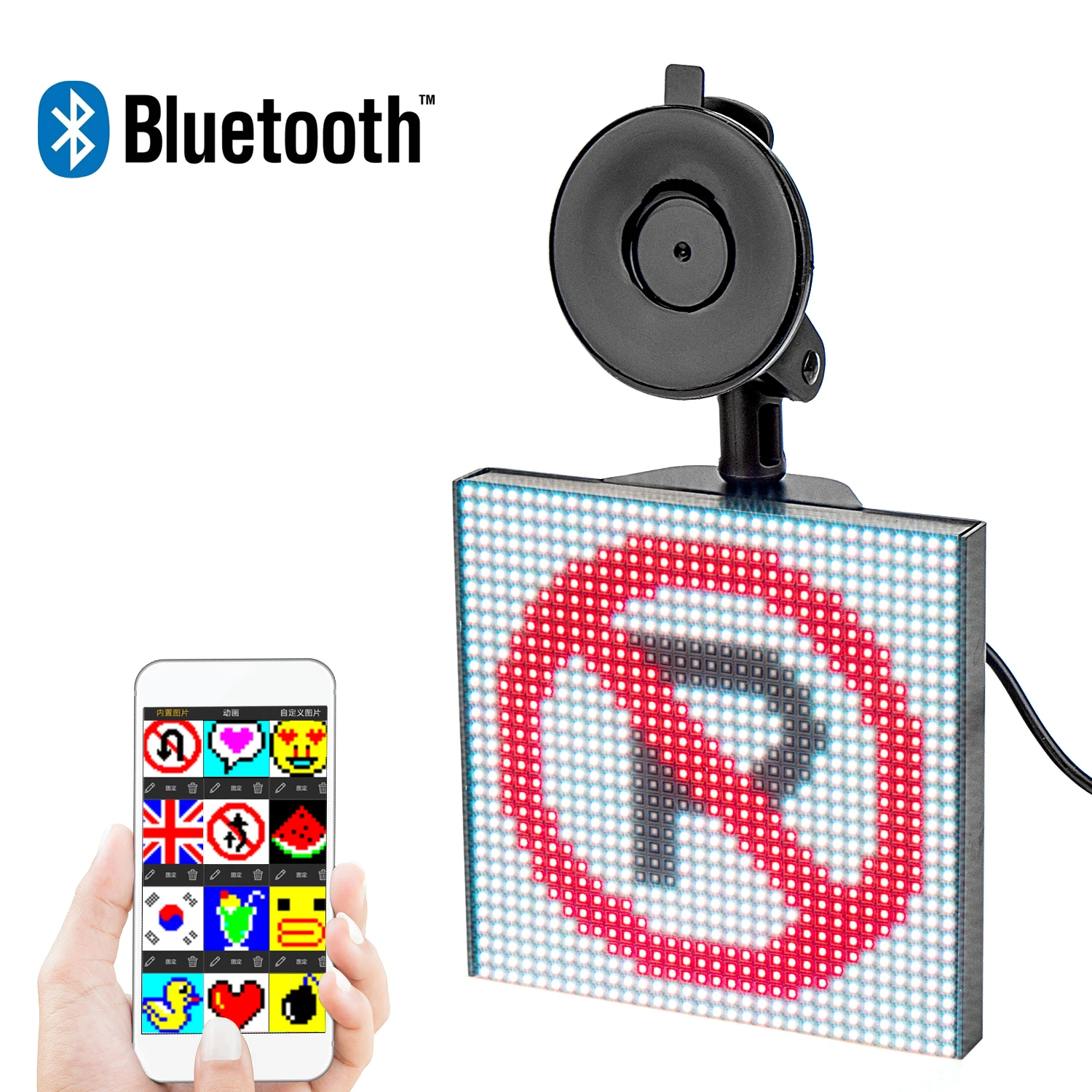P4 32x32 12V автомобильный СВЕТОДИОДНЫЙ матричный Bluetooth Управление знак полный Цвет