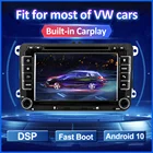 Автомагнитола на Android 10, мультимедийный плеер 2 Din с GPS, 7 дюймов, для Volkswagen, VW Passat B6, B7, Polo, Golf, Jetta, Skoda Octavia, Seat