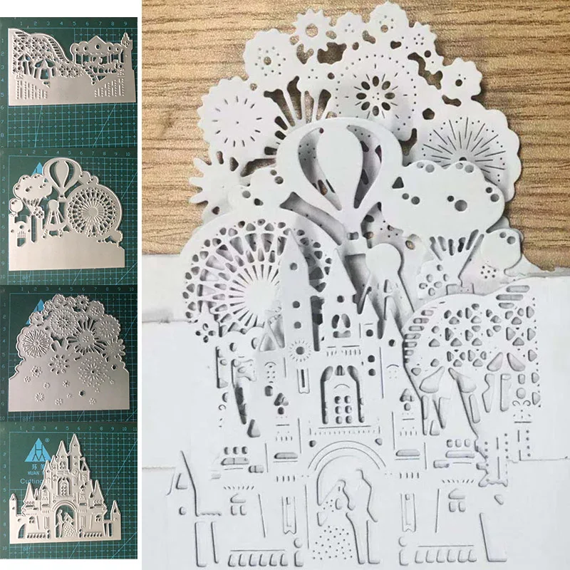 Металлические режущие штампы для скрапбукинга и изготовления карт парка