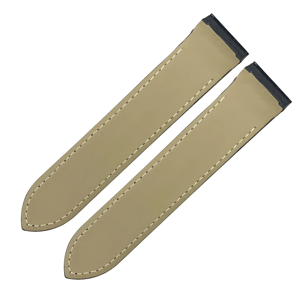 

20 23mm Black Brown Genuine Calf Leather Strap Watch Band for San 100 Watchband DIY Repacle