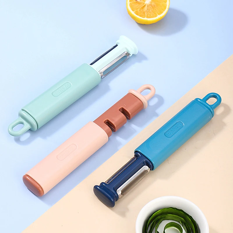 Multi-function Fruit Vegetable Peeler Cutter Paring Knife for Peeling Whetting Grinding Stone for Sharpening Knife Kitchen Tools