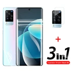 Гидрогелевая пленка 3 в 1 для задней крышки камеры Vivo X60Pro X60 Pro Vi vo X 60, защита экрана, Защитная пленка для объектива на 6,56 
