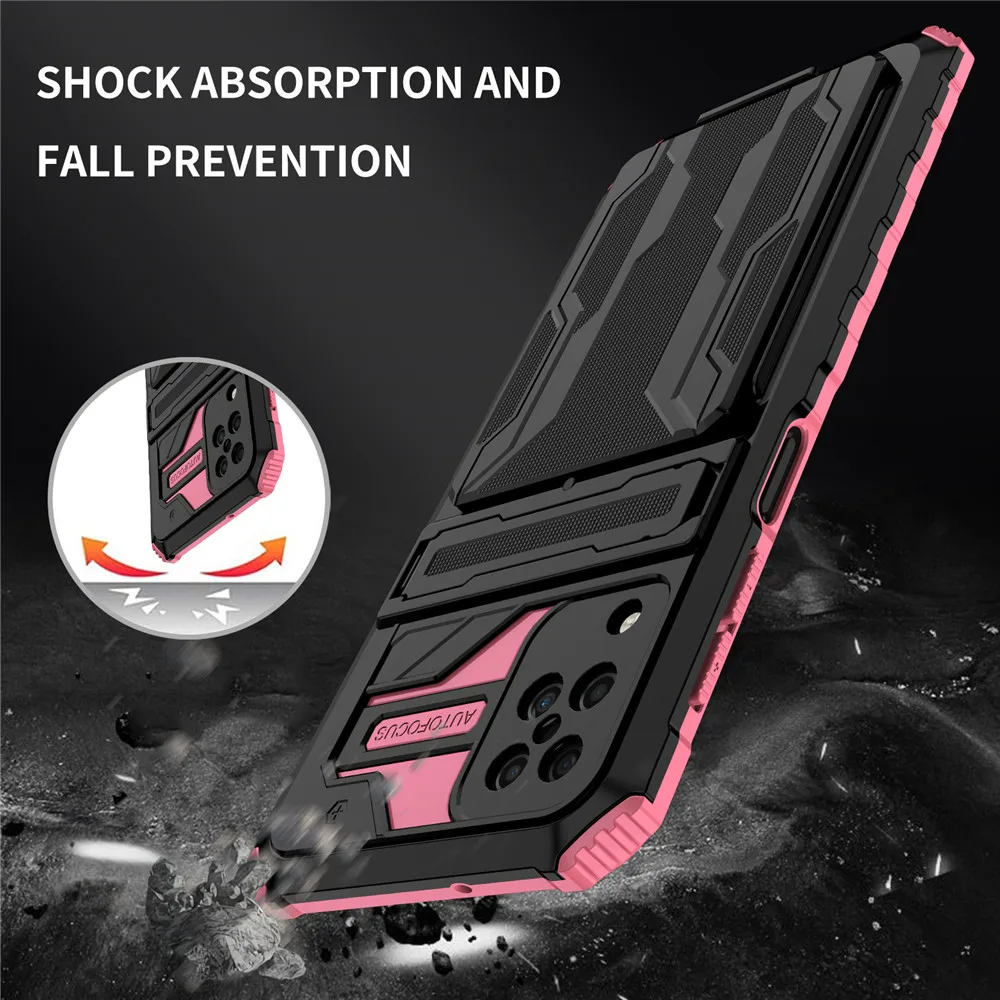 

Heavy Duty Kickstand Card Slot Armor Cover For on Samsung A12 M12 Case back phone case For Samsung Galaxy A12 A 12 Cover Coque