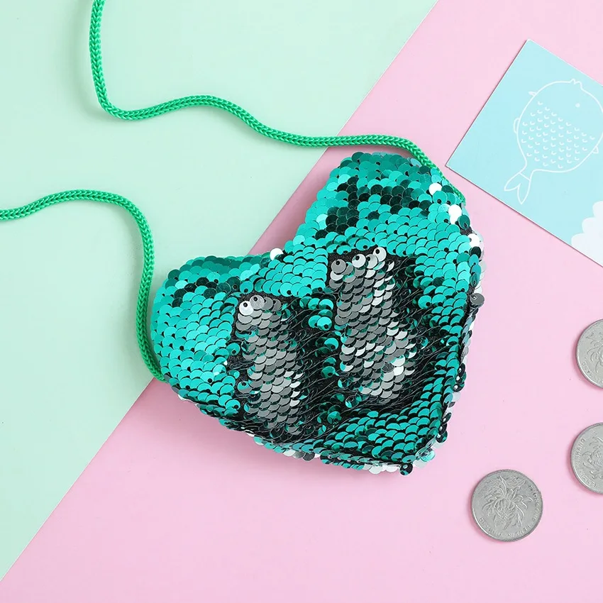 Летние аксессуары новая модная детская сумка через плечо с блестками для девочек