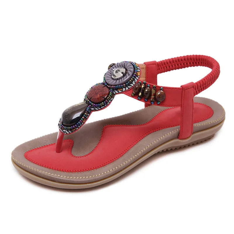 

Women Sandals Retro PU Flat Platform Ladies Summer Wedges Shoes Woman Casual Women's Plus Size Female