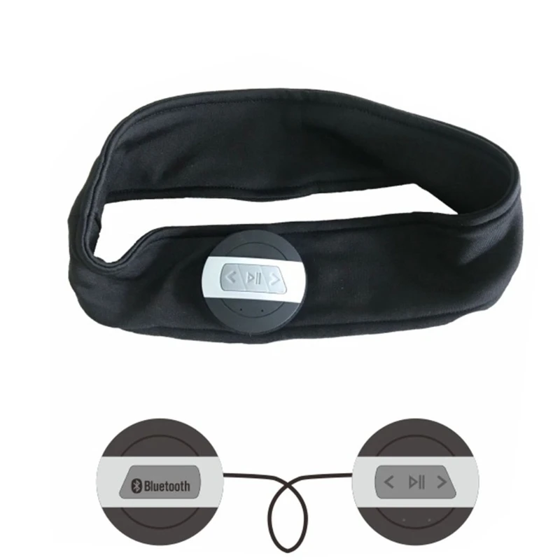 Bluetooth-compatible Music Sweat-absorbent Turban Headband Soft Sport Headphones Multipurpose Headsets for Workout | Спорт и