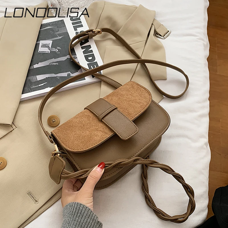 Модная Новая высококачественная сумка Седло LONOOLISA из искусственной кожи