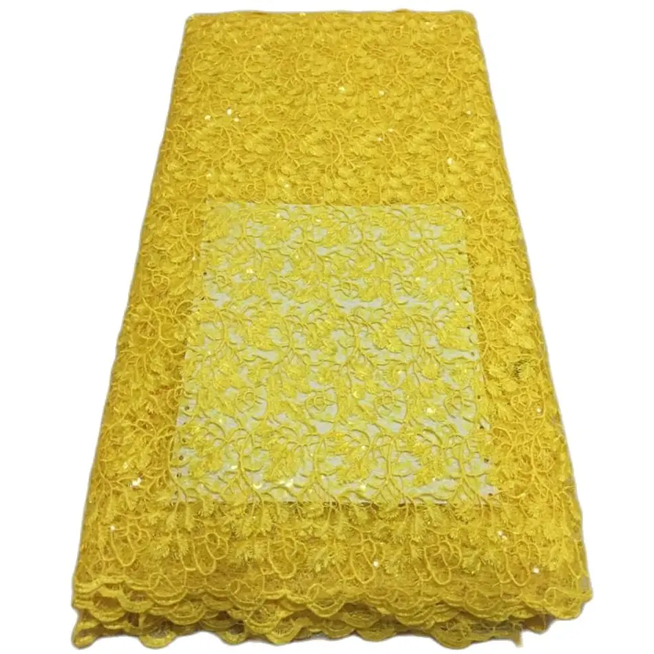 Красная оранжевая нигерийская кружевная ткань 2020 африканская французская