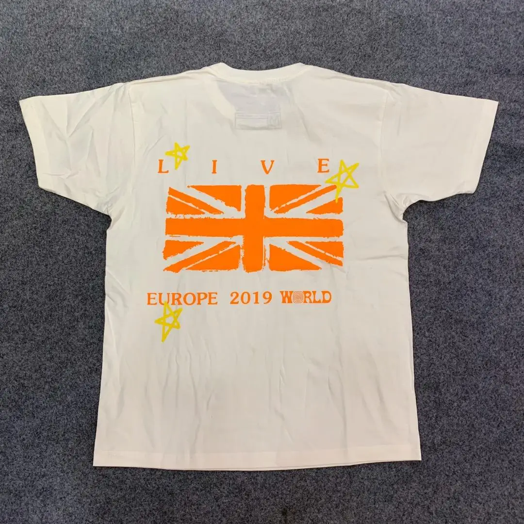 

Travis Scott Astroworld Europe Tour Tshirt London Women Men Top Tee Casual Hip Hop Kanye West ASTROWORLD Oversized T Shirt