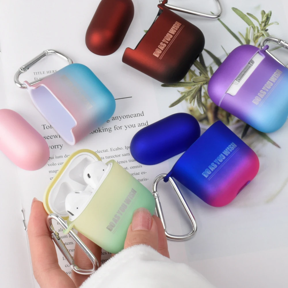 Обновленная версия 1/2 защитный чехол жесткий подходит для Airpods Bluetooth гарнитура с