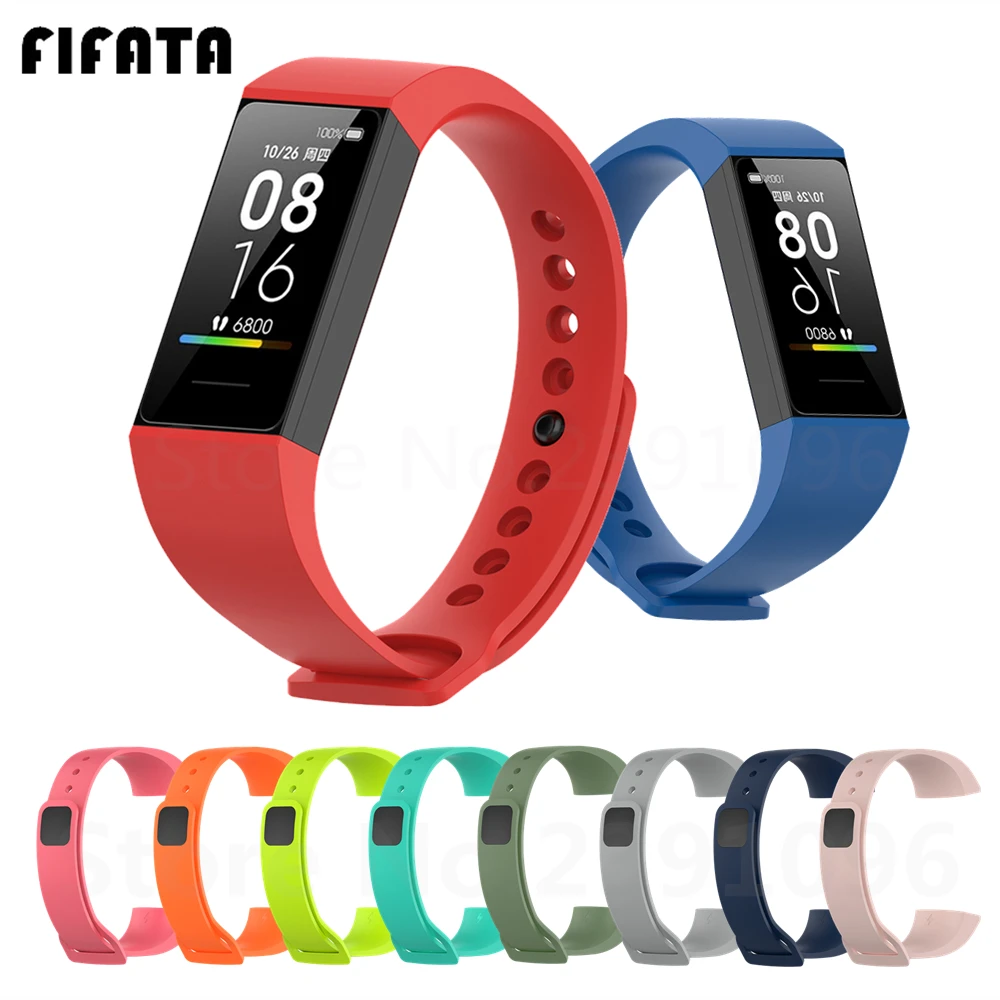 Ремешок силиконовый для Xiaomi Mi Band 4C сменный Браслет смарт часов