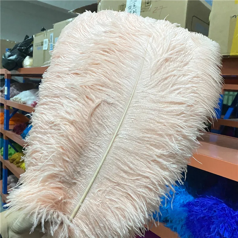 Plumas de avestruz para artesan&iacute;as, Plumas de 24-26 pulgadas/60-65cm, para Navidad, para casa, bailarinas, 50 unids/lote-0