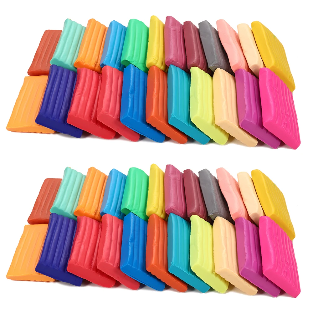 

24-50 цветов, светильник, мягкая глина, сделай сам, игрушки для детей, развивающие, сухой, полимерный пластилин, безопасный, красочный светильн...