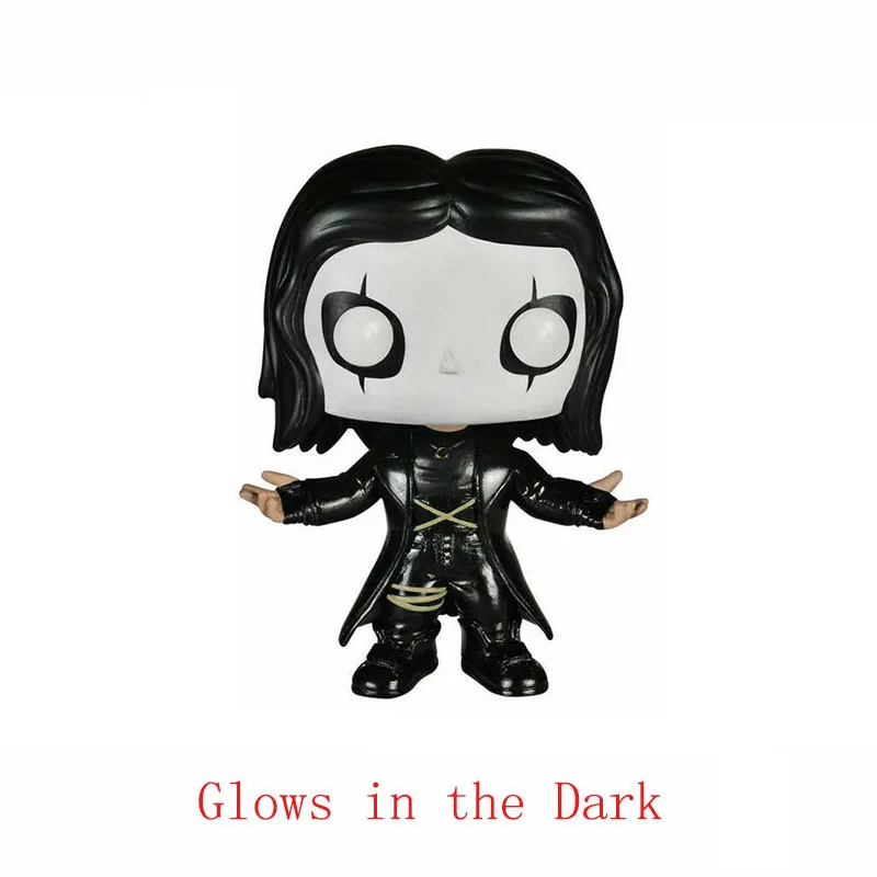 no retail box FUNKO POP ворона Виниловая фигурка#133 Эрик Draven ворона Коллекционная экшн Статуэтка игрушка рождественские подарки для детей свечение в темноте - Цвет: no retail box