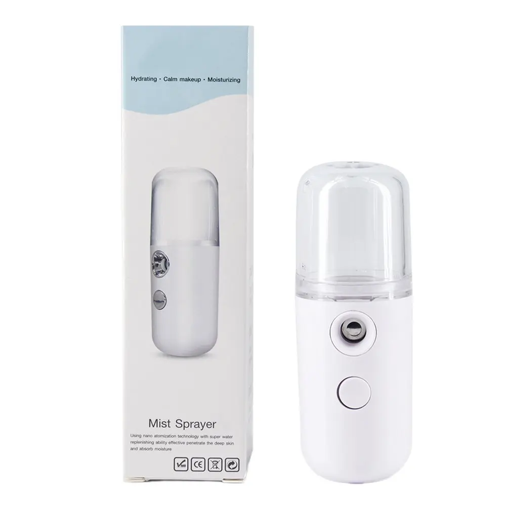 

Nano Spray Water Replenishing Instrument Face Moisturizer Sprayer Portable Humidifier Nano Mist Sprayer Vaporizer Skin Care Spa