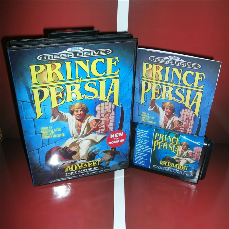Приставка Игровая Prince of Persia 16 bit MD card чехол для ЕС с коробкой и руководством Sega