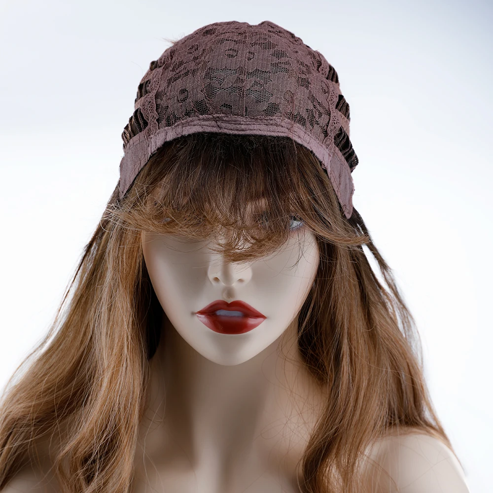 

Women's Wigs with Bangs Synthetic Curly Wigs 32 Inches Long Hair Cosplay Wig Machine Wigs Heat Resistant Cheap Wigs for Women